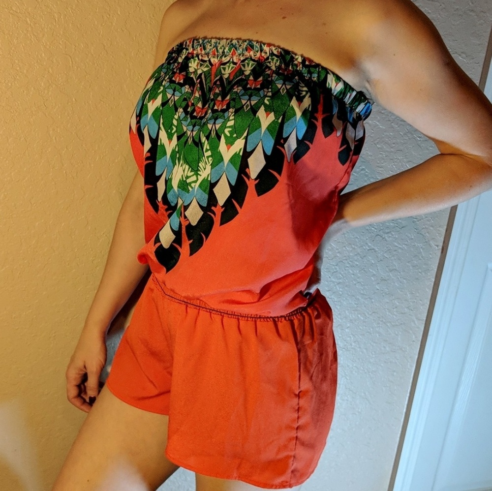 Infinito strapless romper